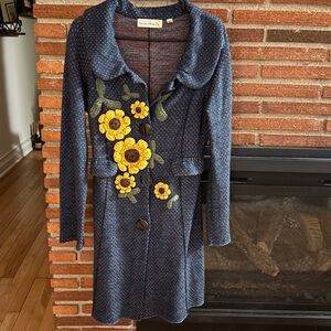 Charlie & Robin Sunflower Blue long sweater